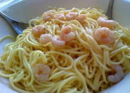 Spaghetti con gambas