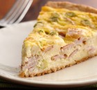 Quiche de bacon y queso