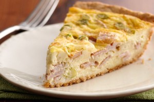 Quiche de bacon y queso