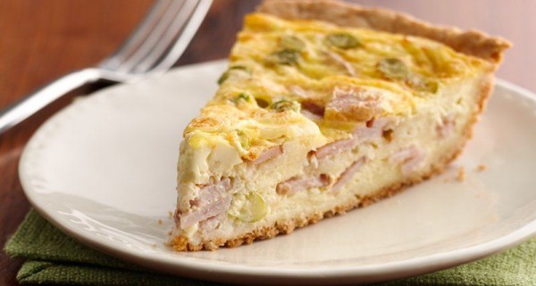 Quiche de bacon y queso