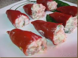 Pimiento piquillo relleno de atun y philadephia